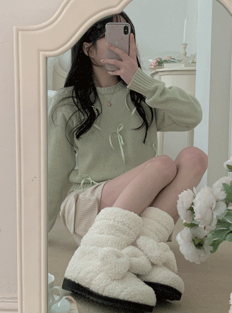 프렌치 리본 니트 (2color)