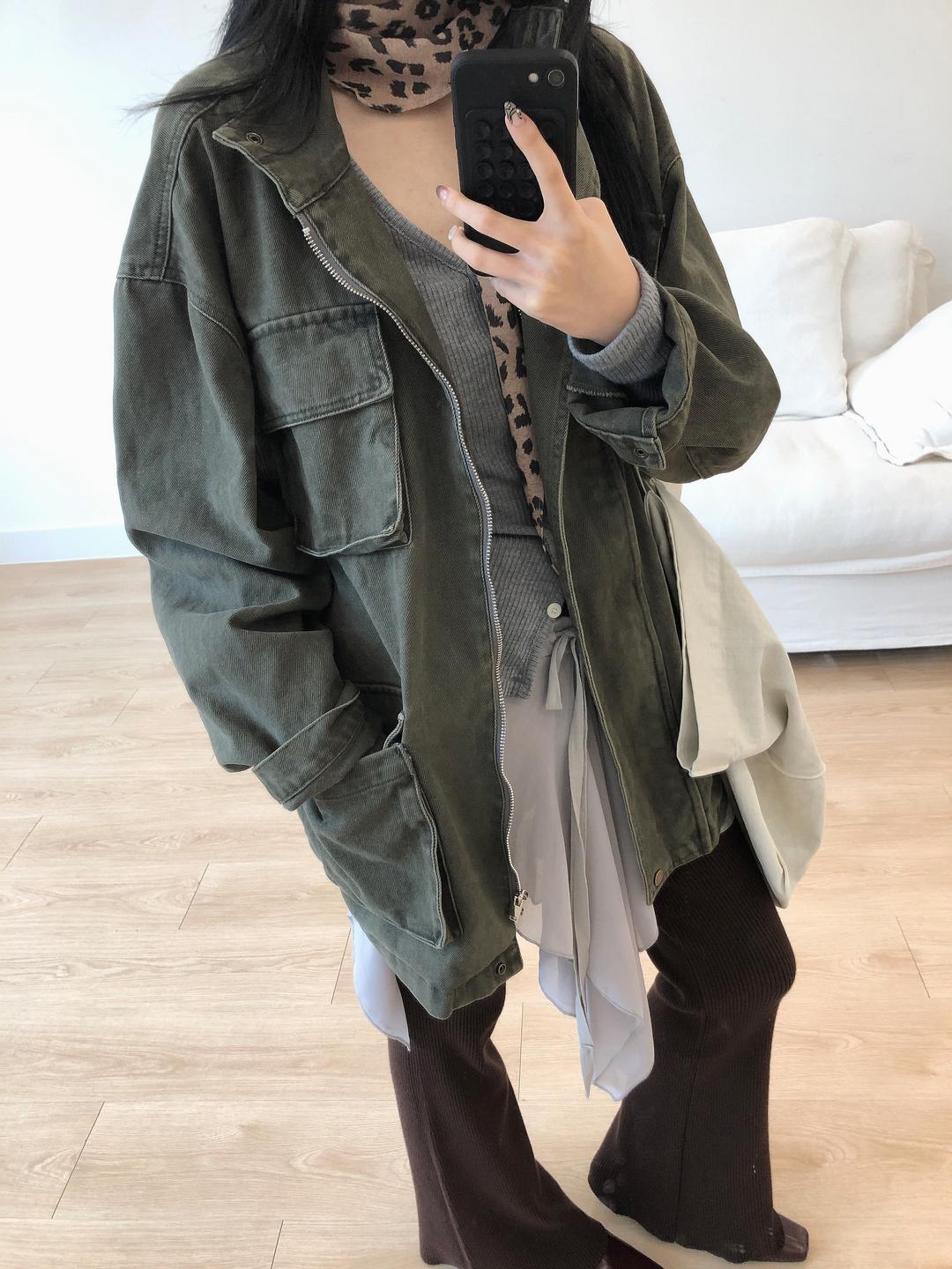 키이라 Woody khaki jk(야상)