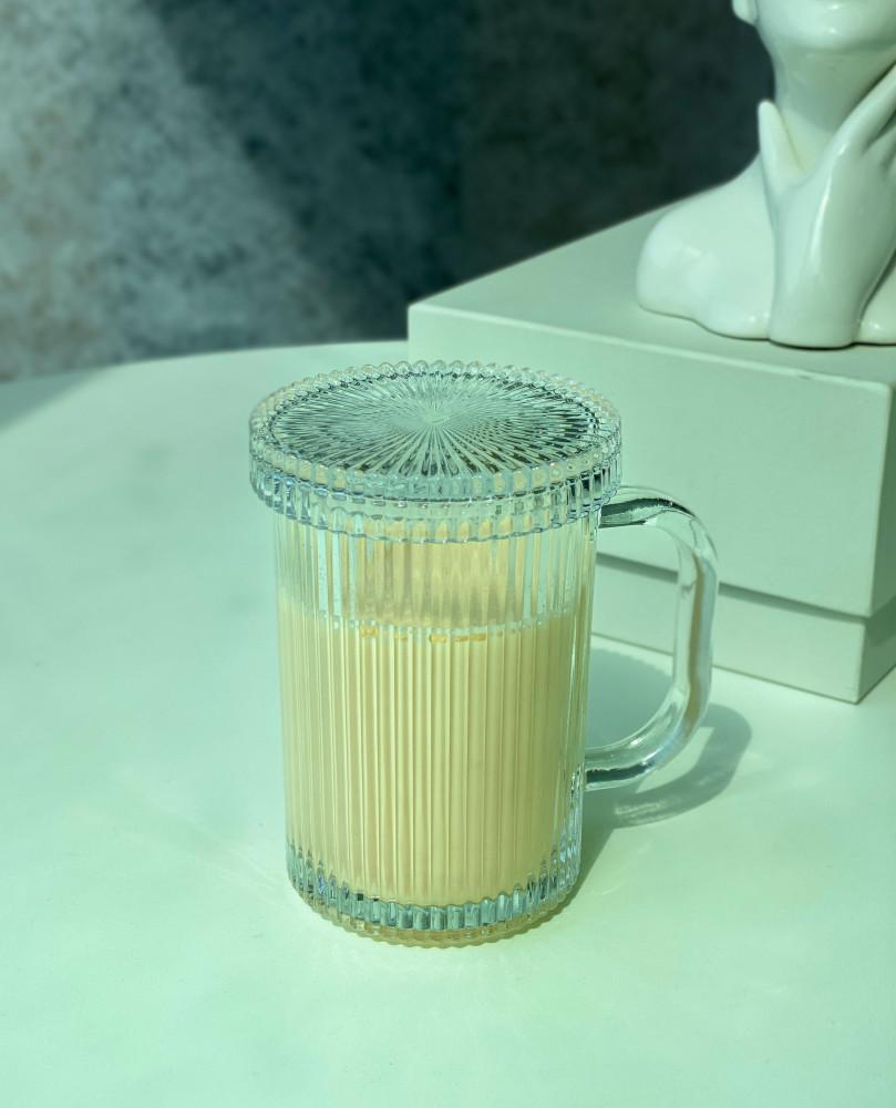 아이스커피잔 하이볼잔 카페 유리컵 맥주잔 플리츠 400ml