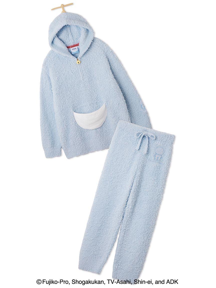 [Doraemon] Men's Gelato Hoodie & Long Pants Set - M / BLUE