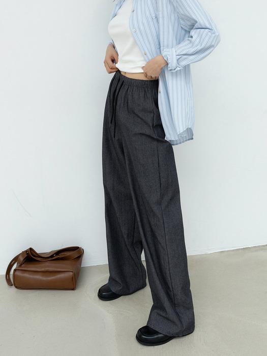 NON FADE STRING COTTON PANTS (2COLOR)