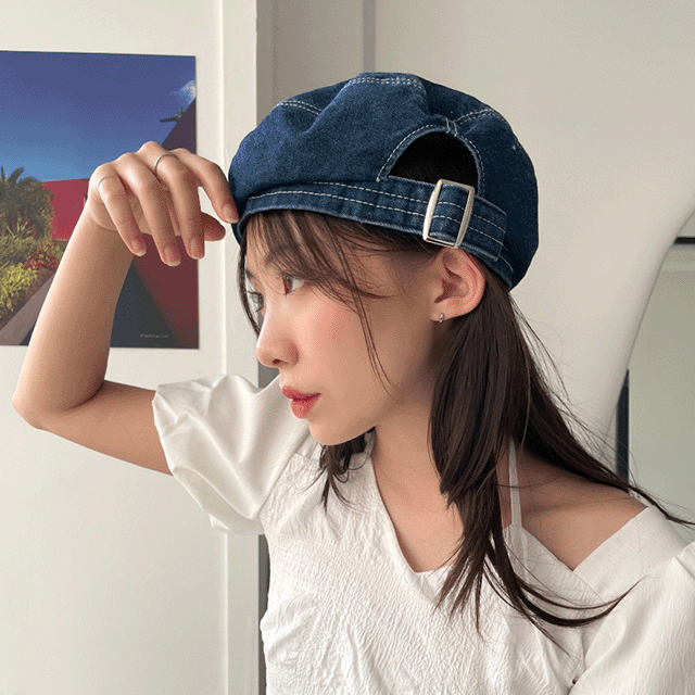 [사이즈조절/사계절템] Jennie's denim beret. (2col)