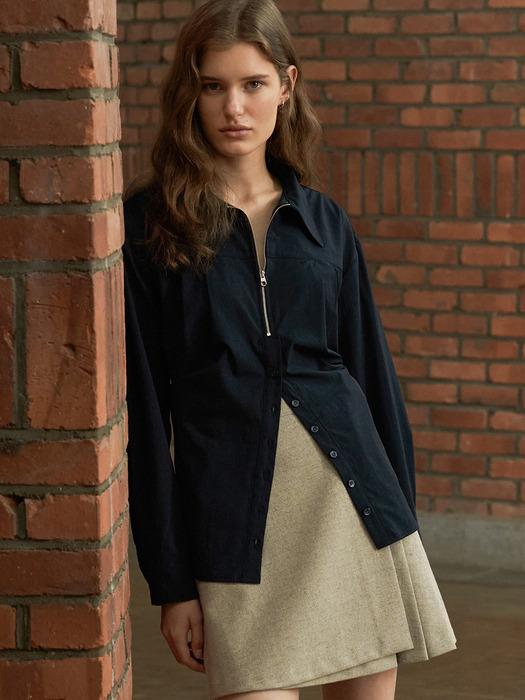 comos 937 hourglass two-way shirt (navy)