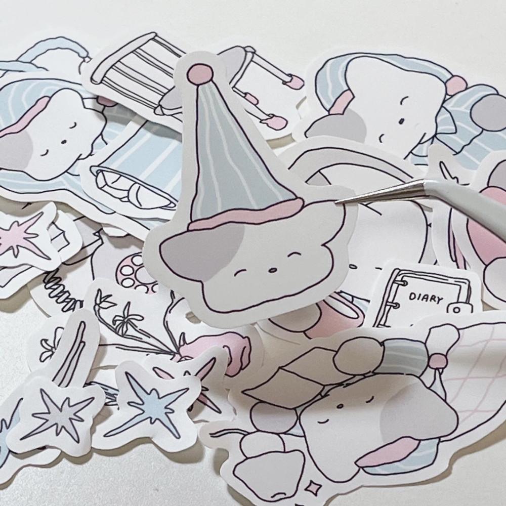 [인쇄스티커] 포근한 파자마