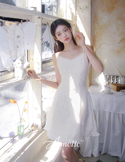 밀크코코아 Pre-Spring7%.Amelie dress line.Petal Cloud Mini Dress