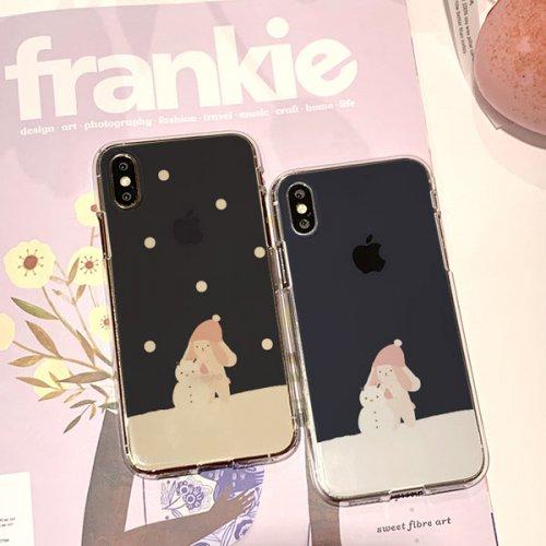 BINA 눈사람 만들기 소프트젤리케이스