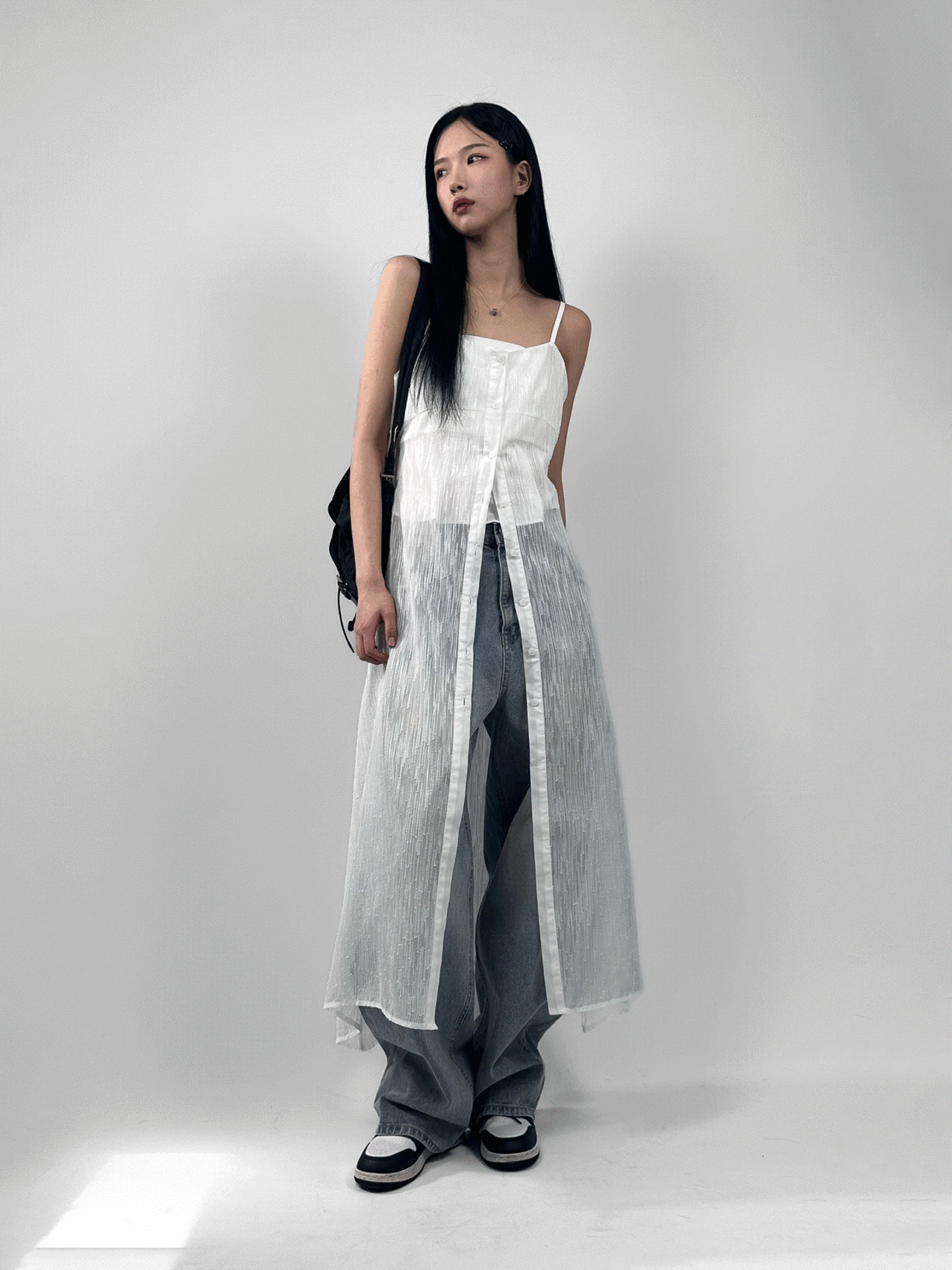 [🤍봄/여름 시스루 여리핏🤍] 레이어드 뷔스티에 롱 원피스