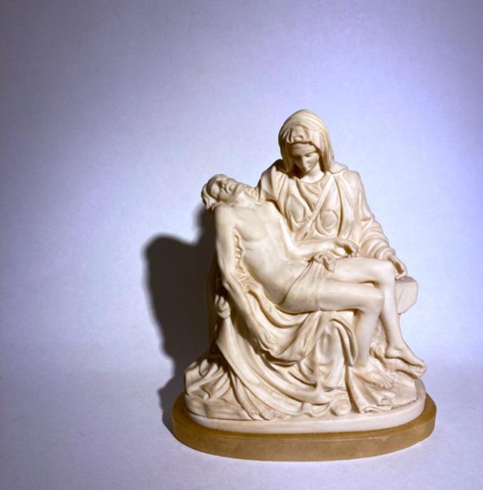[italy]70s hand-made "PIETA\" 미켈란젤로 Maria & Jesus statue objet.