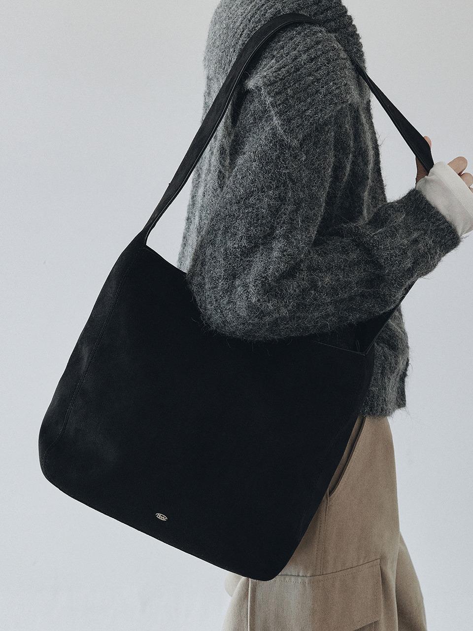 Suede Cross Big Bag (Black)