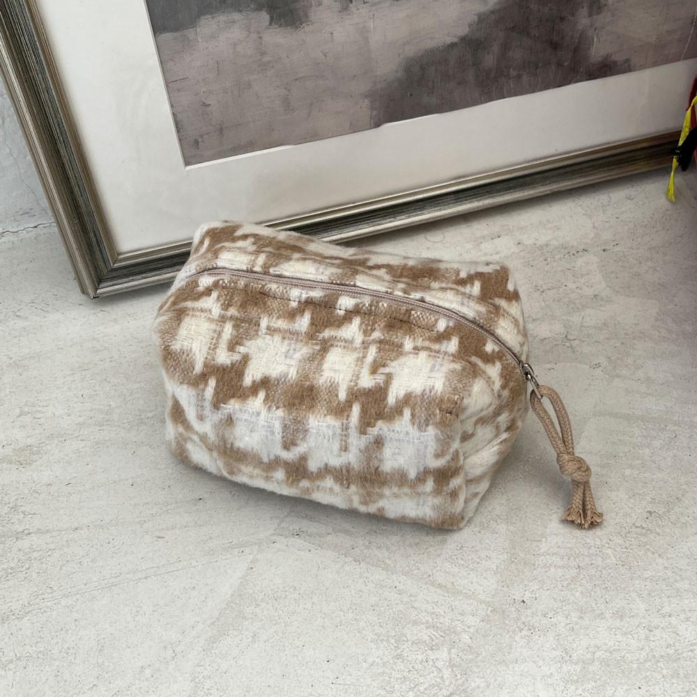 아르장 네모 파우치 - 오웬 베이지 / 화장품 파우치 데일리 파우치 / Argent square pouch - owen beige