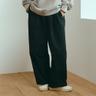 TWO TUCK WIDE PANTS (BLACK)