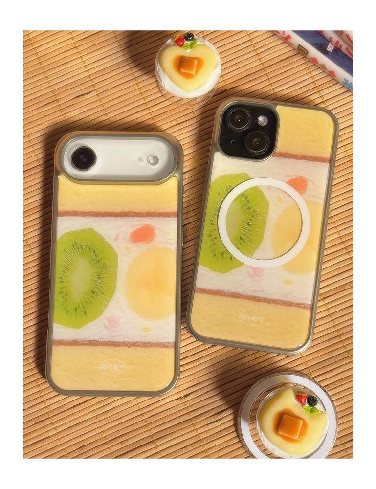 후르츠산도 에폭시 실버 범퍼 폰케이스