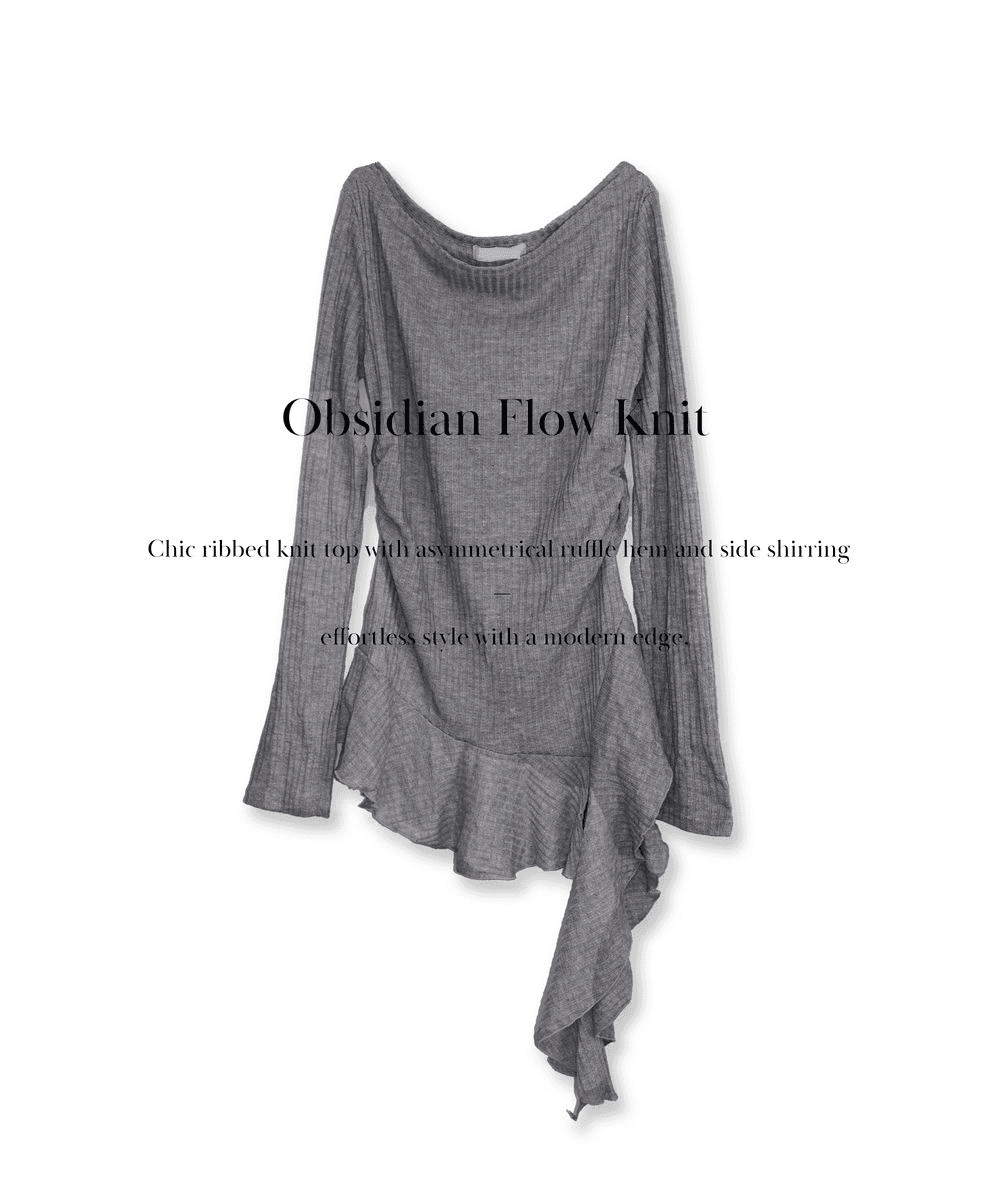 어반느와르 [3COL]Obsidian Flow Knit  옵시디언 플로우 니트