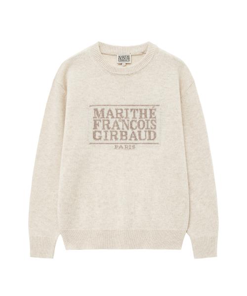CLASSIC LOGO KNIT PULLOVER oatmeal