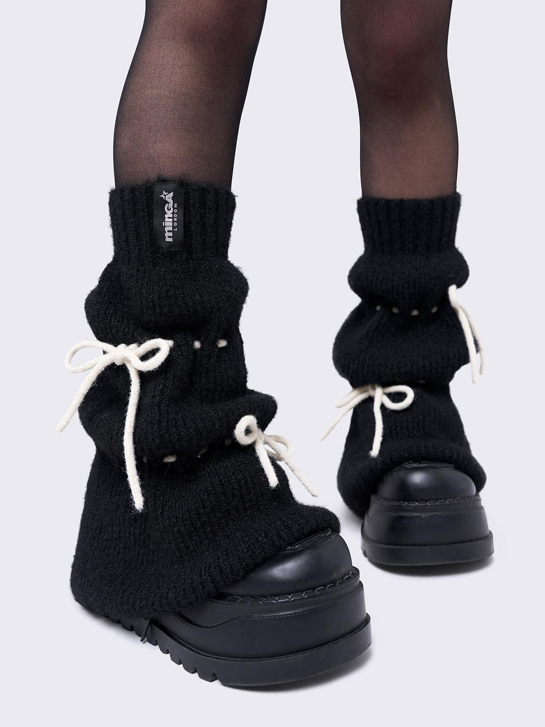 Sweetness Leg Warmers - One Size / Black