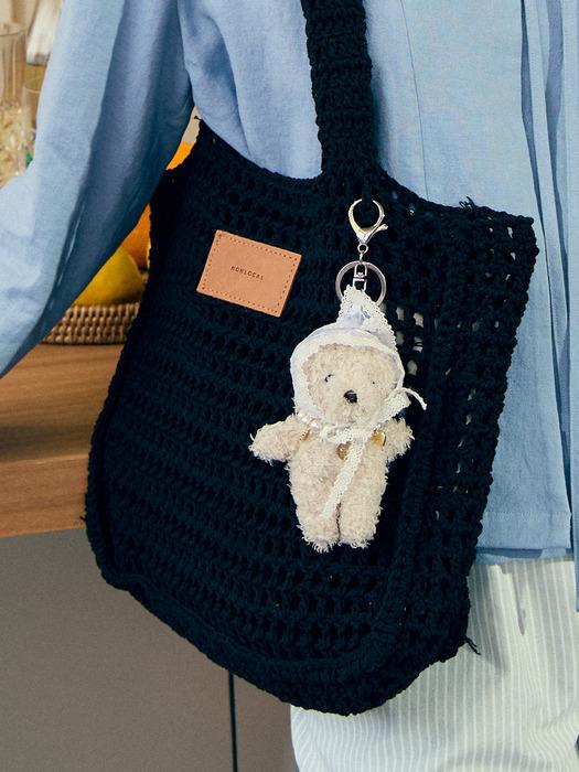 Knit Square Bag - Black