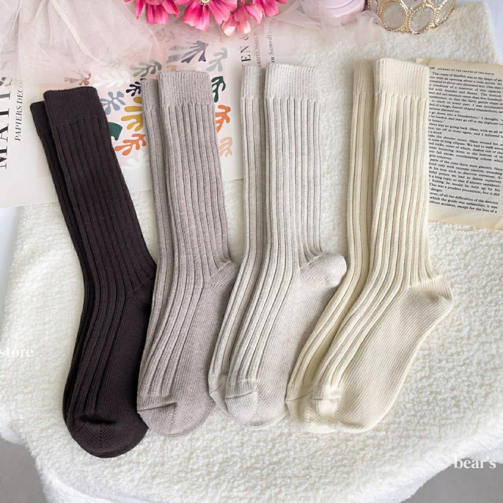 (sale)마리안 따뜻한 겨울 장목 골지 소프트 코튼 니트 립삭스 롱양말 부츠 니삭스