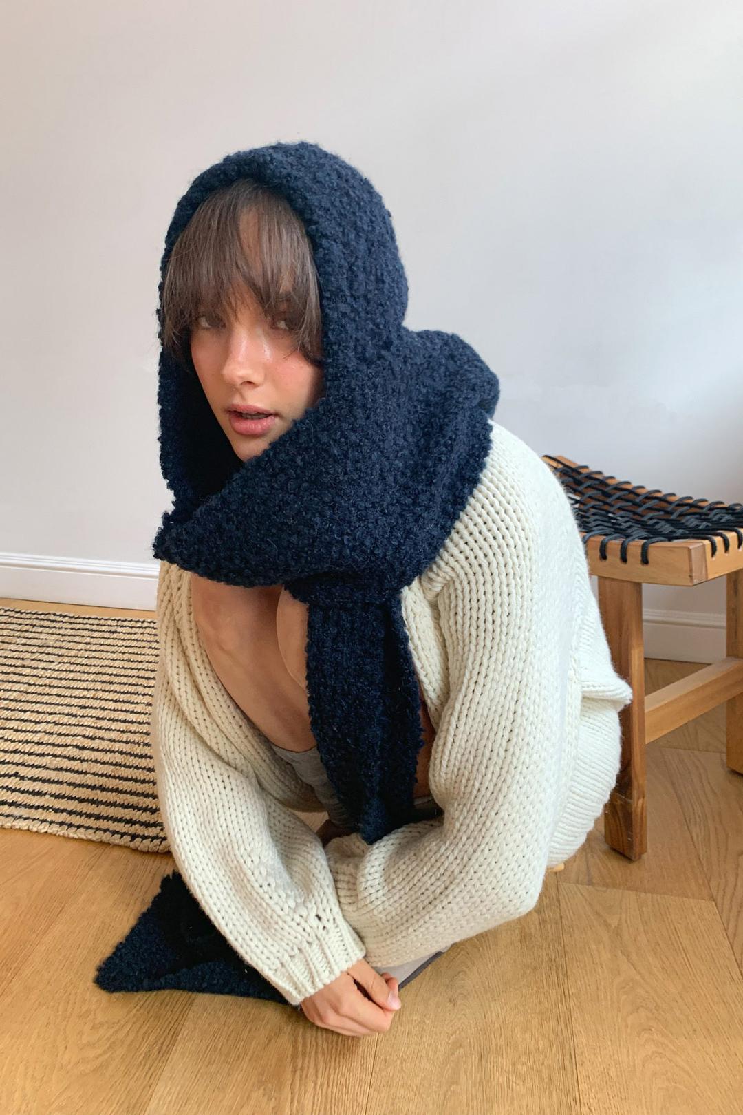 Fuff Hoodie Muffler / Dark Navy