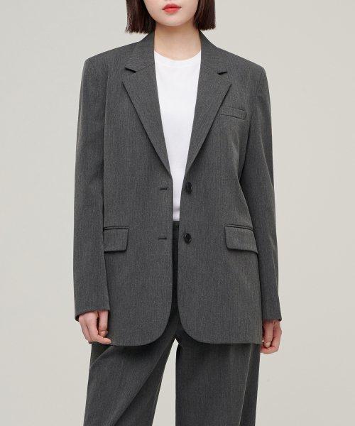 우먼즈 오버사이즈 블레이저 [미디엄 그레이]