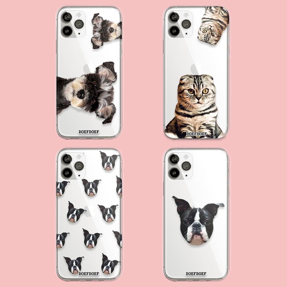 강아지 고양이 핸드폰 주문 제작 커스텀 젤리 케이스 아이폰14 프로 맥스 도프도프