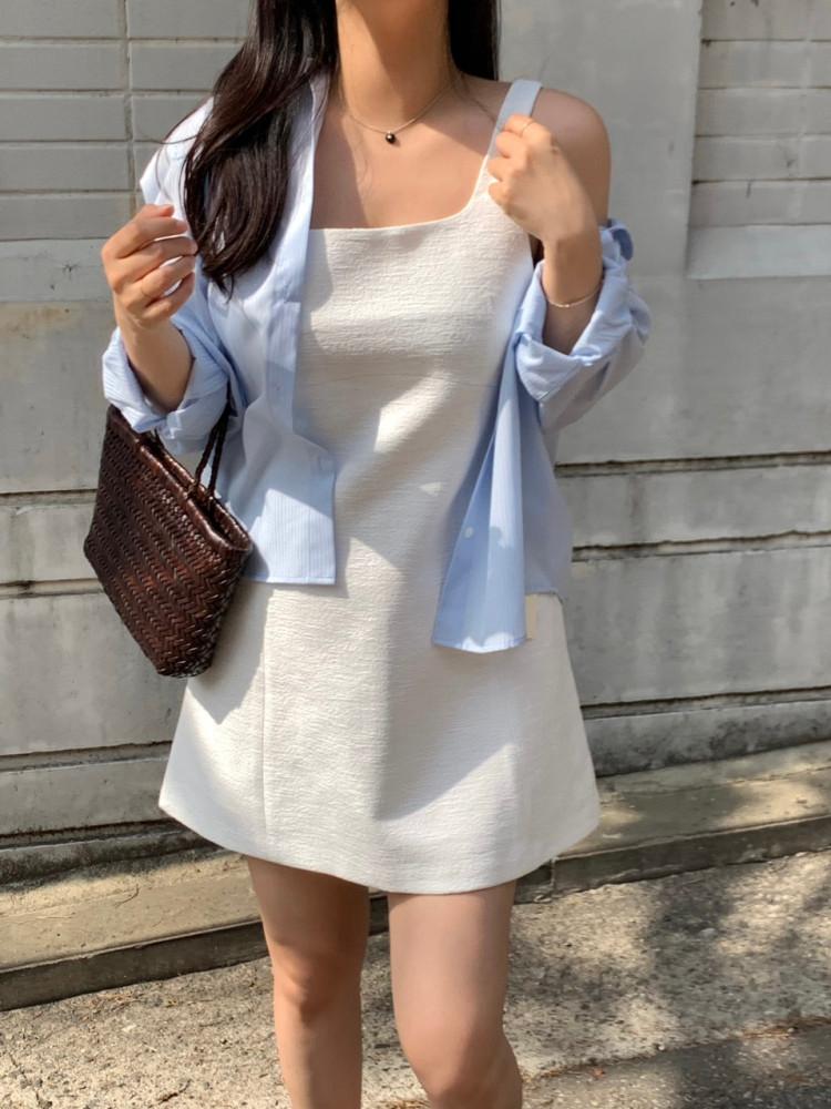 (당일) riette 리에뜨 슈 원피스 (2color) A라인 레이어드 나시 미니 원피스