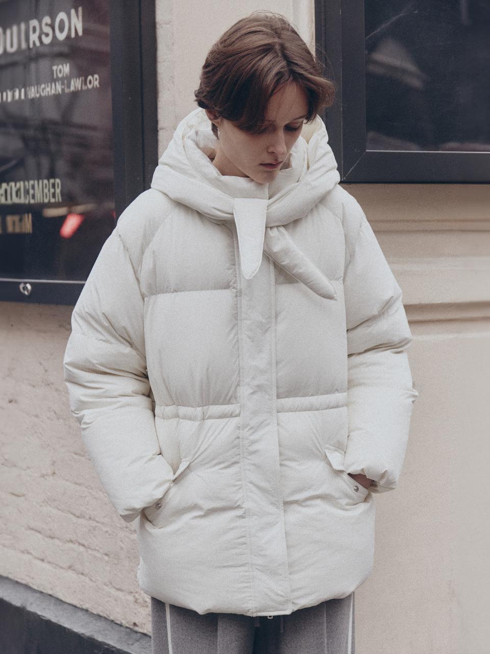 [나옹PICK]바라클 덕다운 하프 패딩_3COLORS