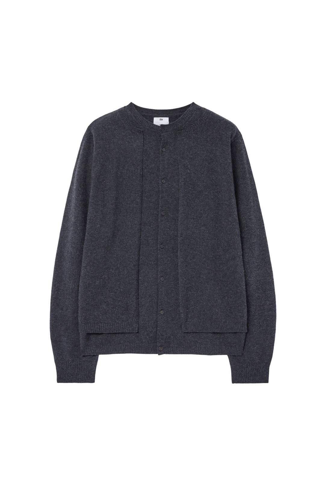 DOUBLE LAYERED CARDIGAN (NOX)