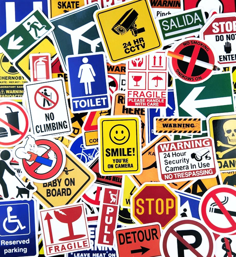 안전 경고 스티커 B형 세트 노트북 캐리어 꾸미기 힙한 다꾸 아이패드 인스