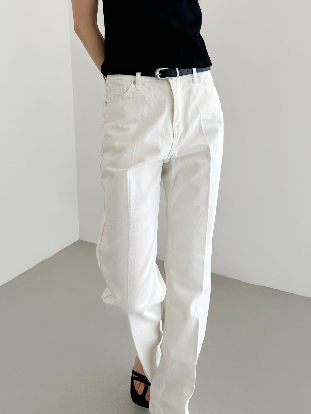 스트레이트 화이트 데님