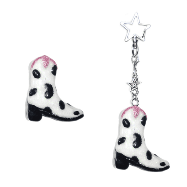 (pinkcowbakery) Cow Boots Charm