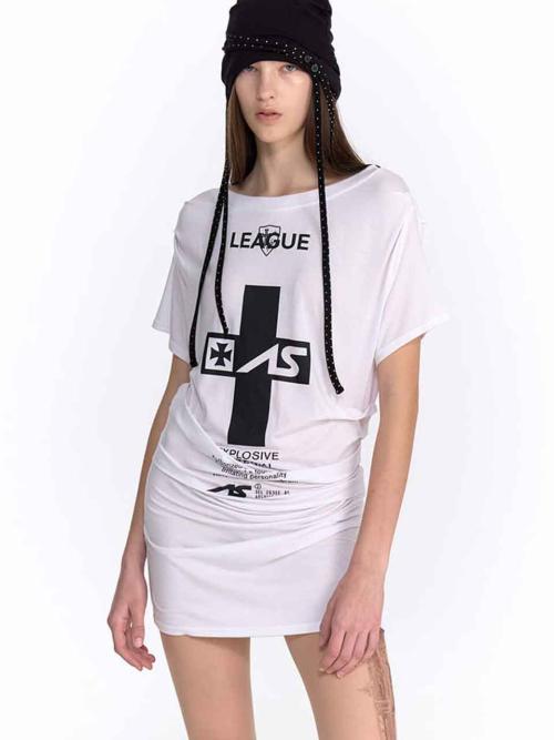 CRUCIA TEE DRESS (WHITE)