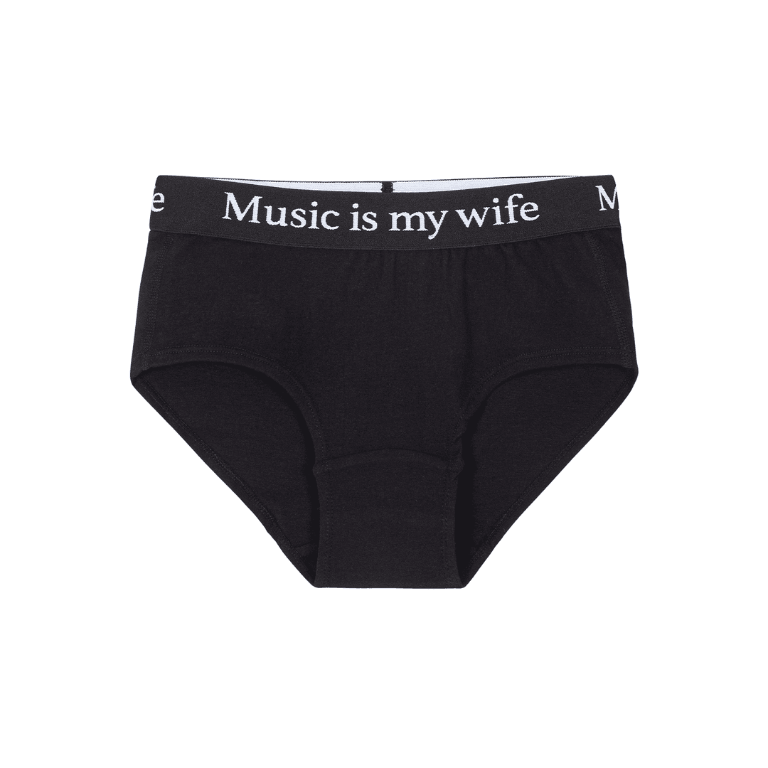 Music is my wife UNDERWEAR Bikini (All Black)