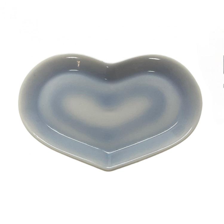 [viviflo] double heart dessert plate_blue / 더블하트 디저트 접시_블루