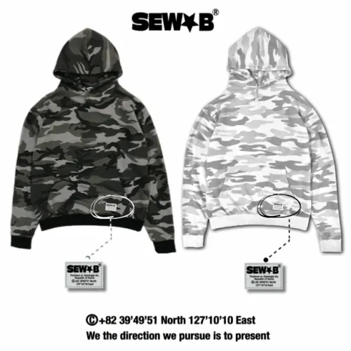 [MADE]✪당일한정✪ 신상 하이넥 버튼 카모 오버핏 후드티 2Color