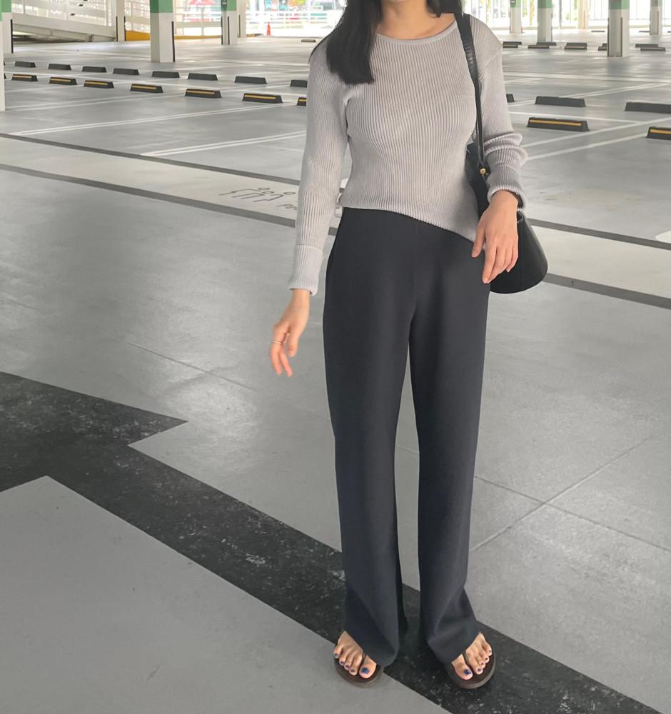 매직 슬랙스 (차콜블루)