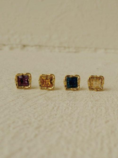 melting square mini earring 낱개(1piece)
