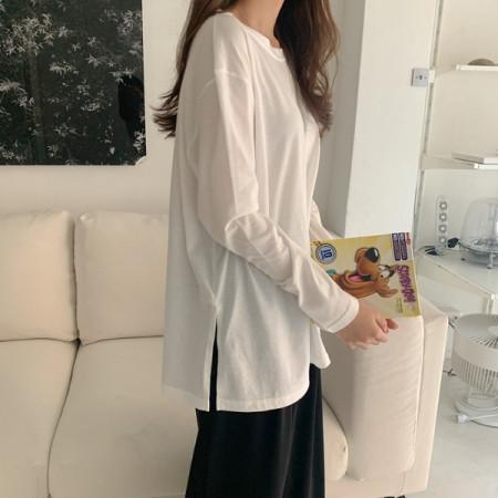 이런 상품 어때요? 베이직심플 레이어드 슬릿 티셔츠(베이지,아이보리,블랙/free)