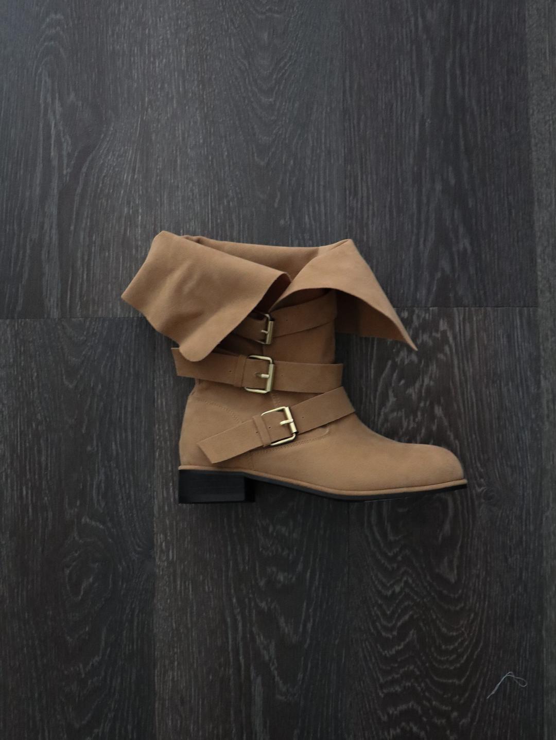 PUSH BUCKLE BOOTS (3COLOR)