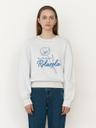 FLOWER SWEATSHIRT LIGHT GRAY