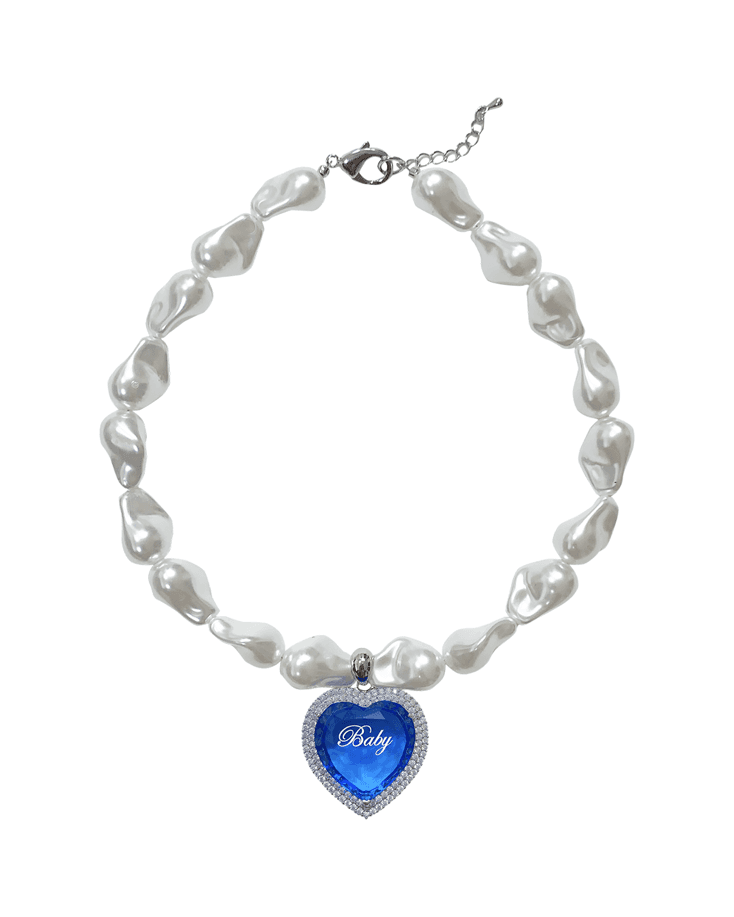 Titanic Heart baby pearl necklace
