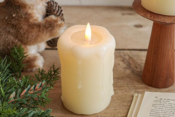 흘러내리는 LED 양초 캔들 2size