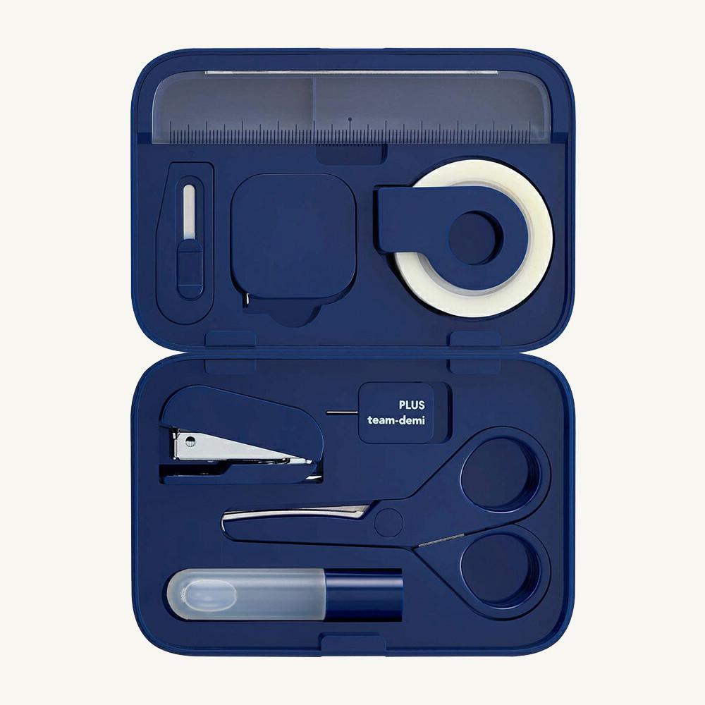 PLUS team-demi 팀데미 미니 사무용품 문구세트 네이비