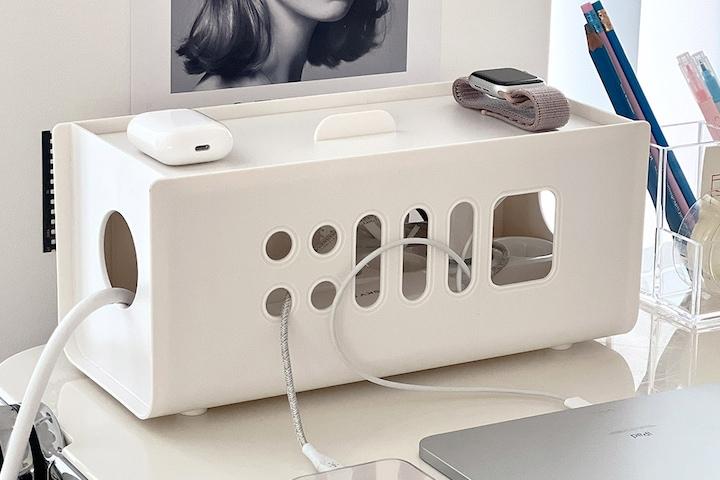 펀치 선정리 멀티탭 정리함 케이블 콘센트정리함