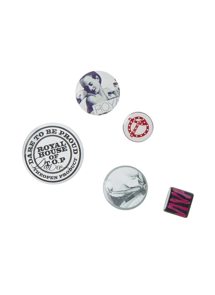 5 BADGES SET, MULTI