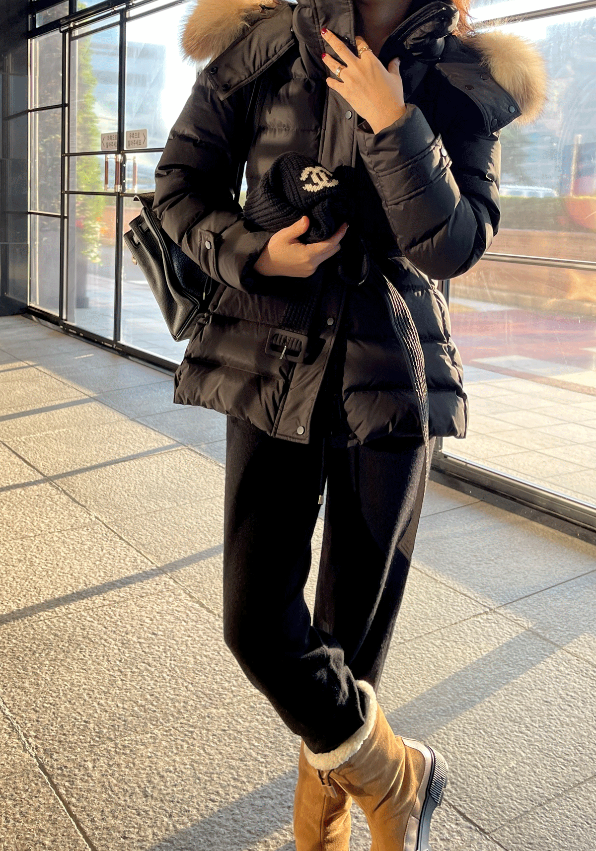 [프리미엄 라인] 실버폭스 다운 숏 패딩(3col)