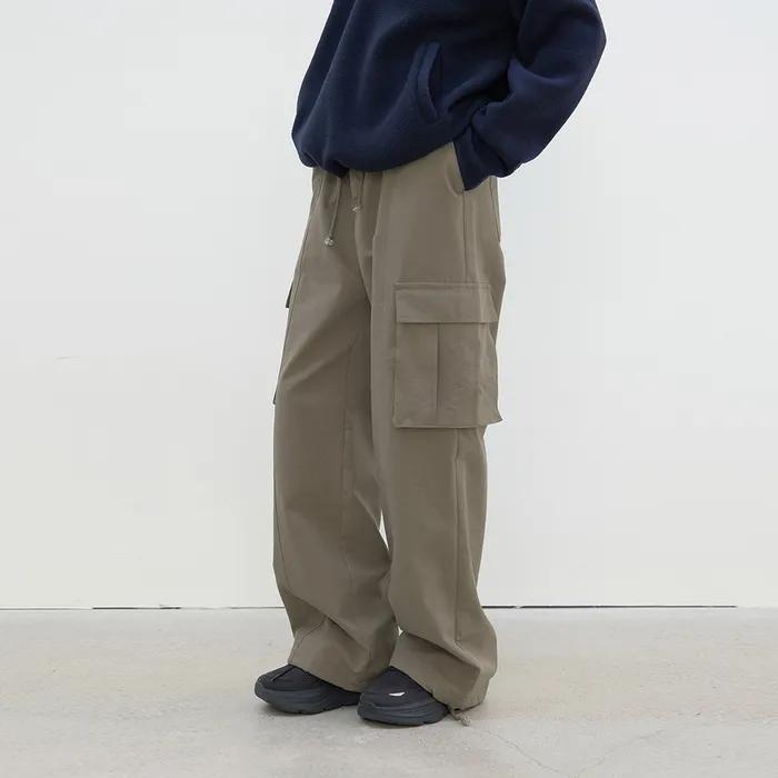 [2차][기장선택][기모] Warm cargo pants (khaki beige)