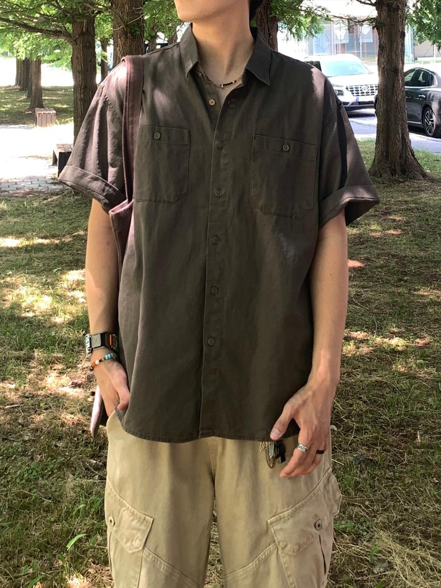 카치온 투포켓 하프 셔츠 (3color)