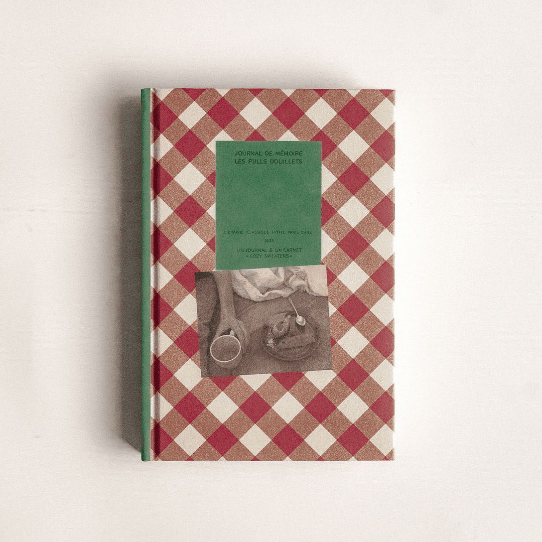 25 Old Book Journal (Red Pattern)