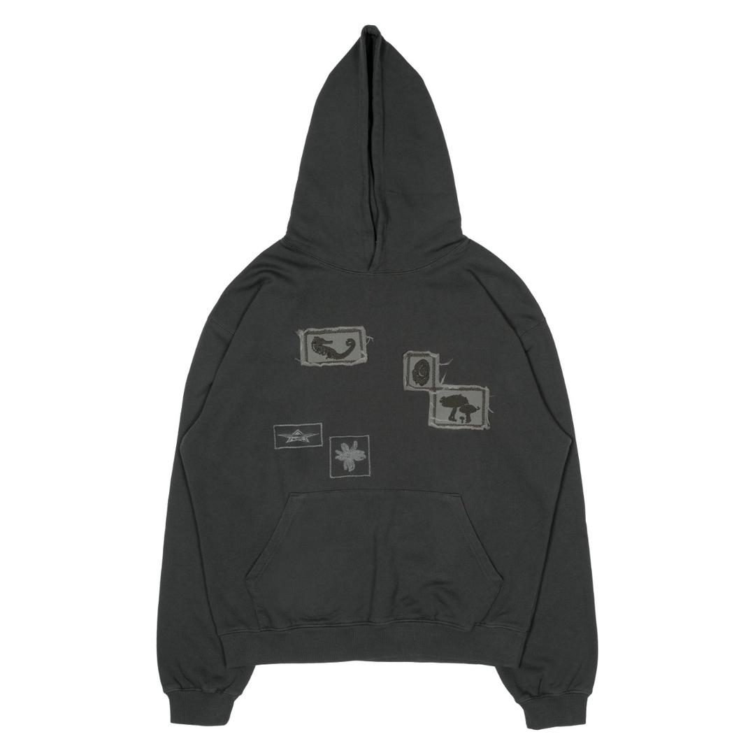 TCM fossil hoodie (charcoal)