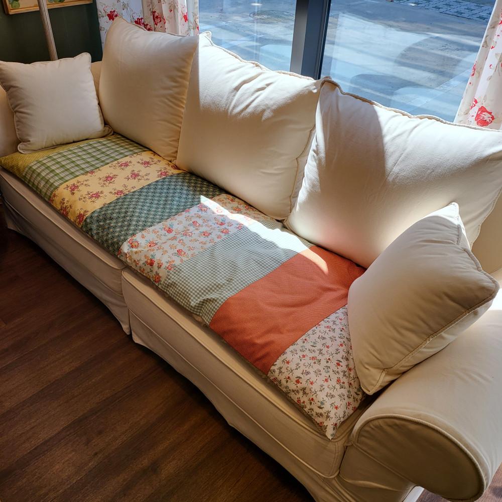 8줄 패치 논슬립 목화솜 소파 패드